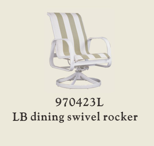 Patio Renaissance Aruba Collection Low Back Swivel Rocker 