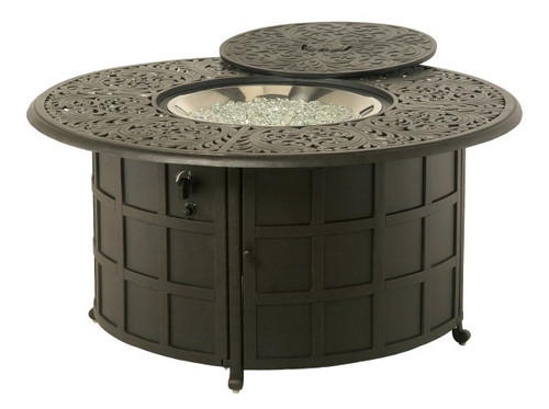 Hanamint Fire Pit, Chateau 48" Round Enclosed Gas Fire Pit