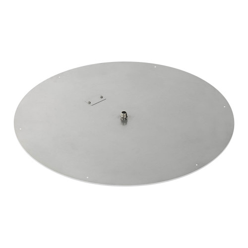 American Fireglass 36" Round Stainless Steel Flat Pan (1/2" Nipple)