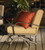 Outdoor GreatRoom Chat Rocking Chairs with Tan Cushions