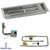 American Fireglass 24" x 8" Rectangular Stainless Steel Drop-In Pan with S.I.T. System - Natural Gas