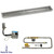 American Fireglass 48" x 6" Stainless Steel Linear Channel Drop-In Pan with S.I.T. System - Natural Gas
