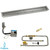 American Fireglass 48" x 6" Stainless Steel Linear Channel Drop-In Pan with S.I.T. System - Whole House Propane