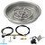 American Fireglass 19" Round Drop-In Pan with Spark Ignition Kit (12" Fire Pit Ring) - Propane