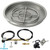 American Fireglass 25" Round Drop-In Pan with Spark Ignition Kit (18" Fire Pit Ring) - Propane