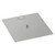 American Fireglass 18" Square Stainless Steel Flat Pan (1/2" Nipple)