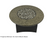 Oriflamme 42" round Tropical Brown Fire Table