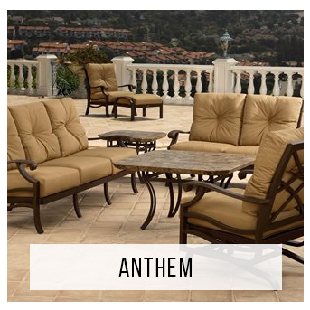 Eclipse Autumn Rust Aluminum with Canyon Bamboo Cushions 4 Piece Spring  Sofa Group + 50 x 28 in. Slat Top Coffee Table