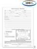 Vehicle Inspection Worksheet (Form #AVW) (1 Pad of 100 Sheets)