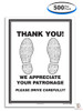 Standard Footprint Paper Car Floor Mats (500 Per Box)