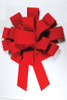 43" Red Velvet Car Bow