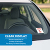 Static Cling Inspection Sticker - SAFETY OK or SMOG OK (100 per pack) - Clear Display