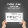 License Plate / Temporary Tag Plastic Bags (100 per pack) - Extra Long Design