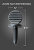 License Plate Screws - Thumb Screw - Metric (25 per box) - Measurements
