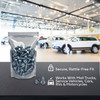 Professional License Plate Screws - Slotted Hex Head - American #14 x 3/4" (100 Pack) - Secure, Rattle-Free Fit