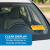 Vehicle Not For Sale Sticker (100 Per Pack) - Clear Display