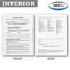 1-Part Self-Adhesive Buyers Guide - As Is / Warranty With Lines (100 per pack)