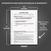 Interior Buyers Guide Window Stickers - As Is / Warranty - No Lines (100 Pack)