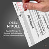 2-Part Buyers Guide Form - Adhesive Tape - As Is / Warranty (100 Pack) -  Self Adhesive Strips