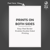 Interior Plain White Addendum Window Stickers - Adhesive - 8-1/2" x 11" (250 per pack) - Prints on Both Sides