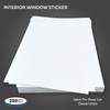 Interior Plain White Addendum Window Stickers - Adhesive - 8-1/2" x 11" (250 per pack) - Stack