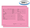 Pink Pre-Printed Heavy Duty Deal Envelopes - Deal Jackets (500 per box)