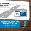 Vehicle Paper Wallets Document Holders (Black Ink) (50 per pack)