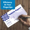 Vehicle Paper Wallet Document Holders (Blue Ink) (50 per pack)