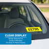 Stock Number Mini Signs (6" x 3") (White or Yellow) (Form #650) (250 per box) - Clear Display