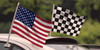 Clip-On Car Window Flags - Standard Flags (1 per pack)