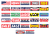 Car Dealer Reusable Vinyl Windshield Banners (Slogan / Price) (20"x50")