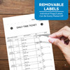 Daily Job and Time Ticket (3-part) (Form #JT-10-PSG) - Removable Peel Labels