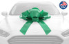Green 30" Giant Car Bow with Supreme Hold Suction Cup - Non Magnetic - Won't Scratch & Keeps a Better Hold