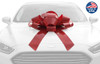 Red 30" Giant Car Bow with Supreme Hold Suction Cup - Non Magnetic - Won't Scratch & Keeps a Better Hold