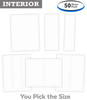 Blank White Addendum Window Stickers - Interior (50 Sheets Per Pack)