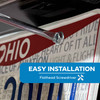 License Plate Screws - Slotted Hex Head - Metric (20 per box) - Easy Installation