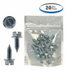 License Plate Screws - Slotted Hex Head - Metric (20 per box)