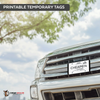 Printable Tear Resistant Temporary Tags - 100 Per Pack