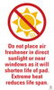 Auto Scents Car Air Freshener Pads - Do Not Place In Direct Sunlight.