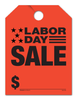 Labor Day Sale - Fluorescent Jumbo Mirror Hang Tags - 5 Color Options (50 per pack) (Orange)