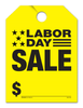 Labor Day Sale - Fluorescent Jumbo Mirror Hang Tags - 5 Color Options (50 per pack) (Yellow)