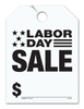 Labor Day Sale - Fluorescent Jumbo Mirror Hang Tags - 5 Color Options (50 per pack) (White)