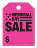 Memorial Day Sale - Fluorescent Jumbo Mirror Hang Tags - 5 Color Options (50 per pack) (Pink)