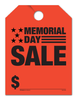 Memorial Day Sale - Fluorescent Jumbo Mirror Hang Tags - 5 Color Options (50 per pack) (Orange)