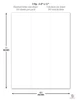  Outdoor Blank White Addendum - Exterior Car Window Stickers - 3 Up - 2.8" x 11" (standard letter size sheet, 3 stickers per sheet, 300 total stickers)