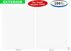  Outdoor Blank White Addendum - Exterior Car Window Stickers - 8.5" x 11" (Front and Back)