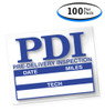 PDI Static Cling Pre-Delivery Inspection Stickers (2.5" x 2") (100 per pack)