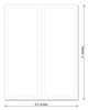 Kleer-Bak Blank White Laser Forms - Window Stickers (50 Sheets Per Pack) - 4.25" x 11" (2 up on 8.5" x 11" sheet)