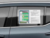 Low Tack Adhesive Form Holders - Clear Plastic Window Stickers - 21.5" x 11.5" (100 Per Pack)