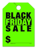 Black Friday Sale - Car Mirror Hang Tags - Fluorescent Green (50 per pack)